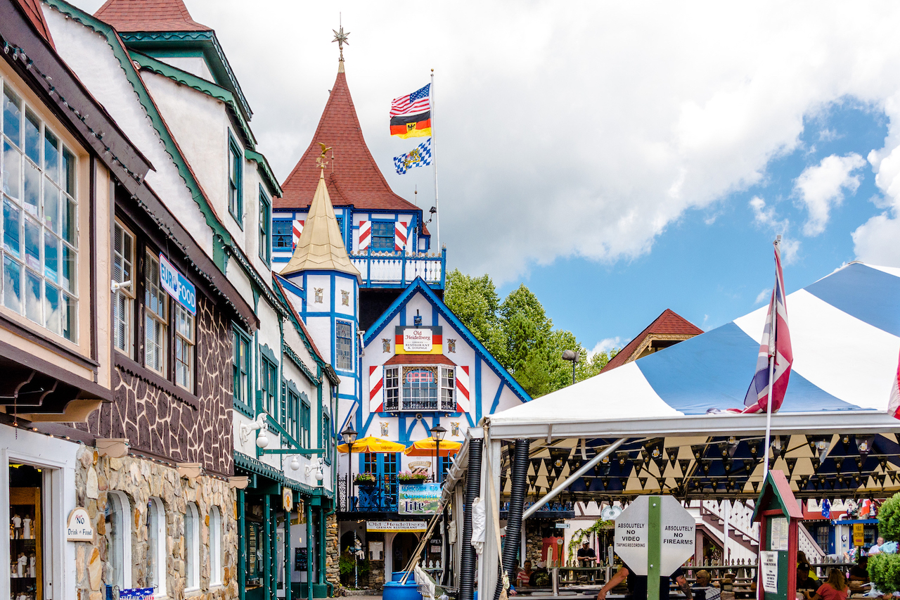 The town of Helen, Georgia.