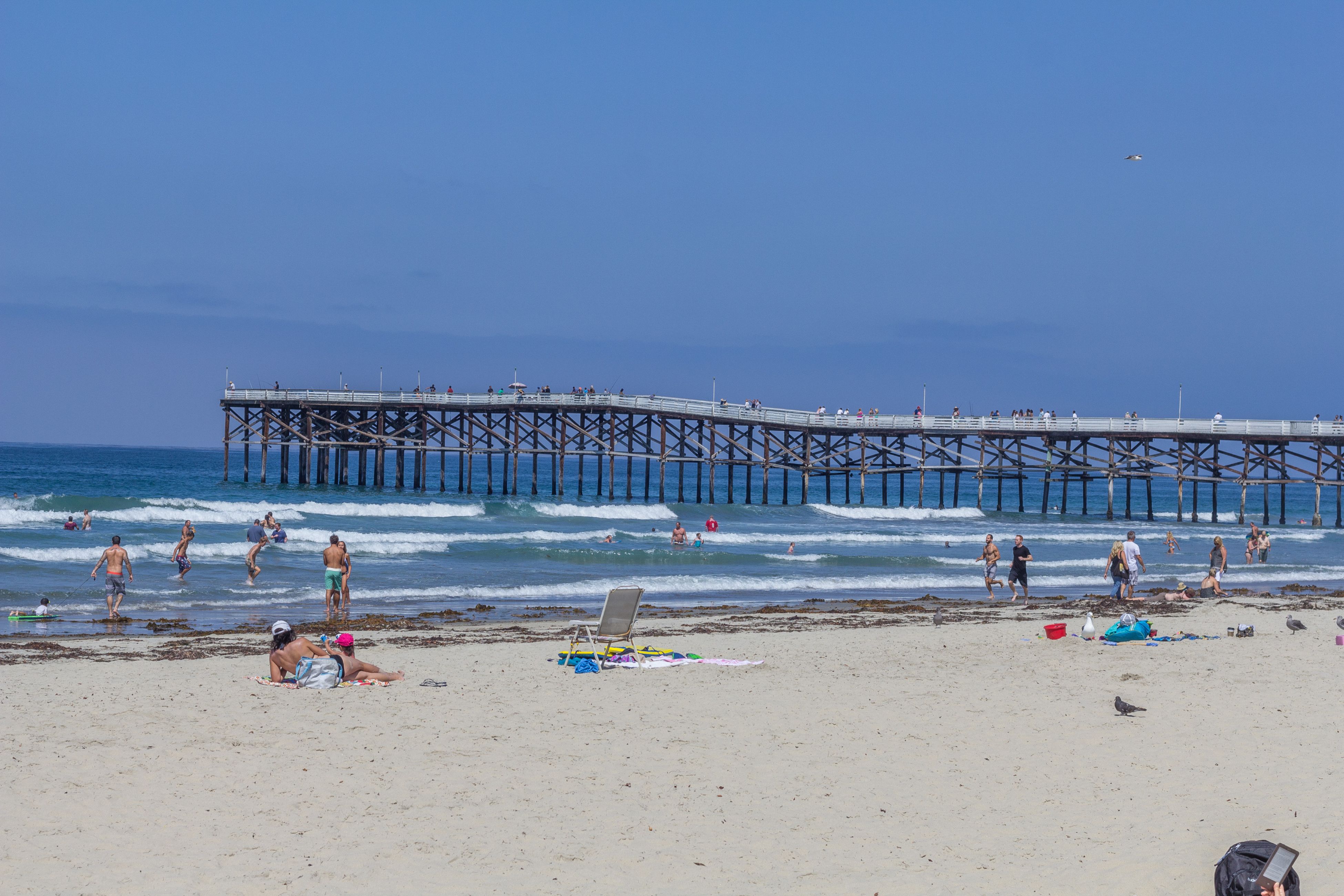 La Jolla beach and pier.