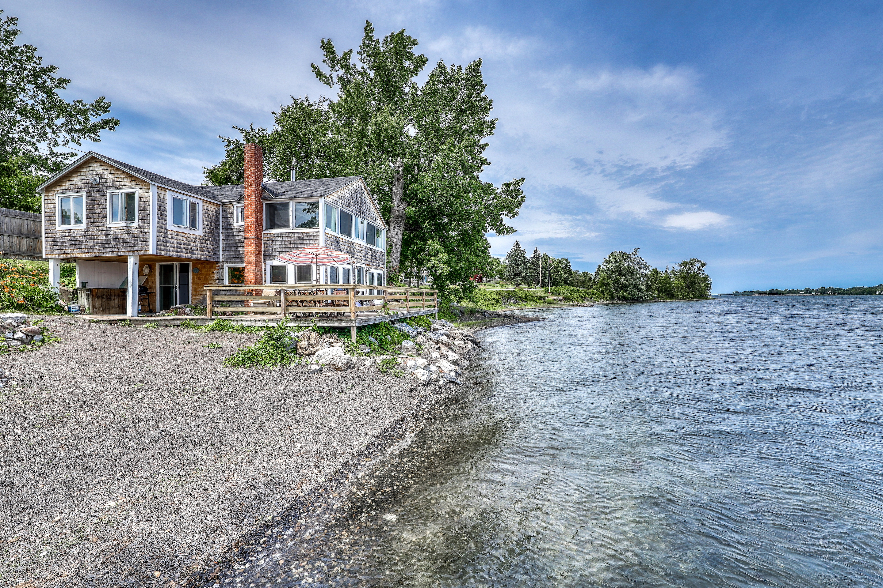 Beachfront vacation home with private beach in Alburgh, VT