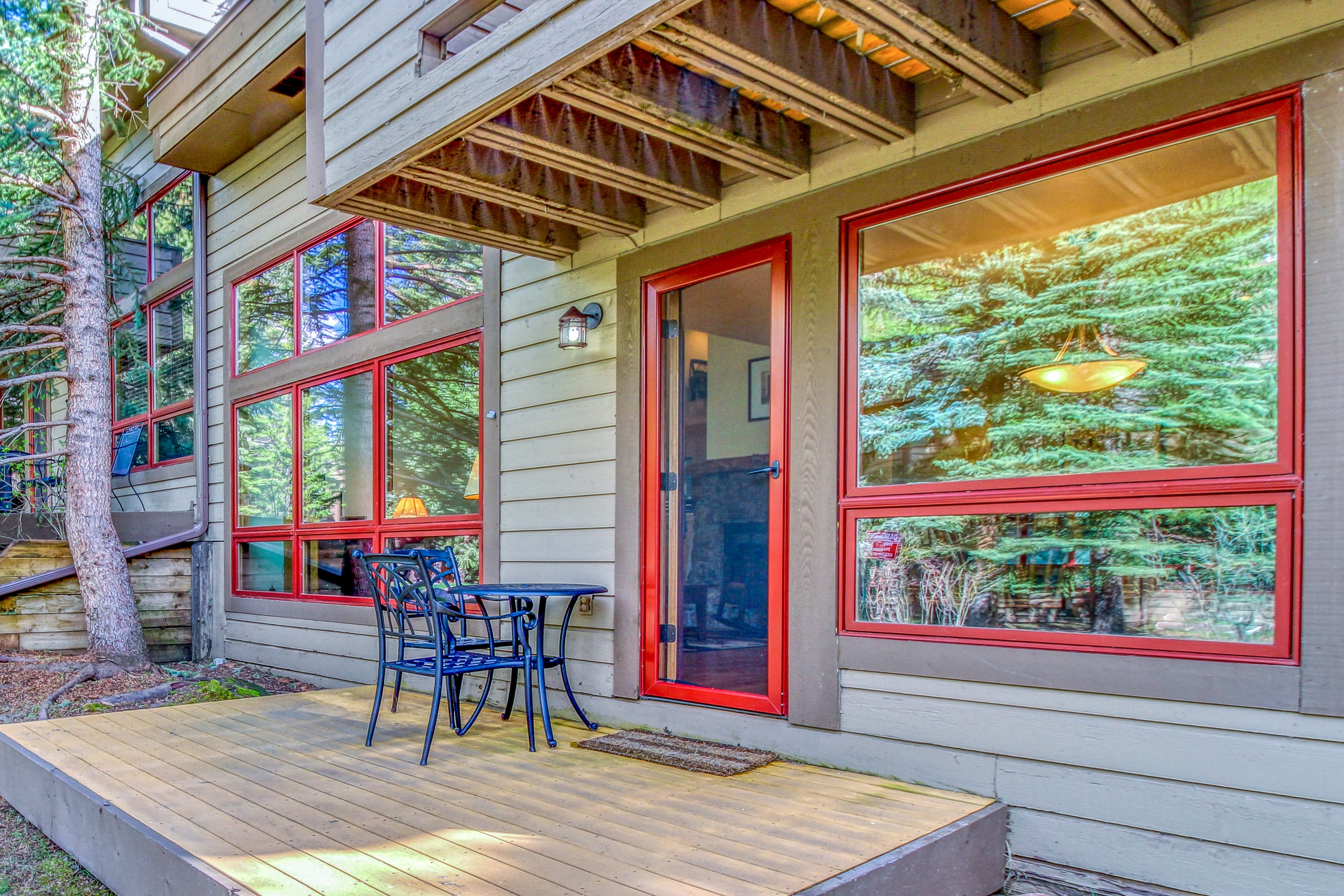 front porch of vail, co vacation home