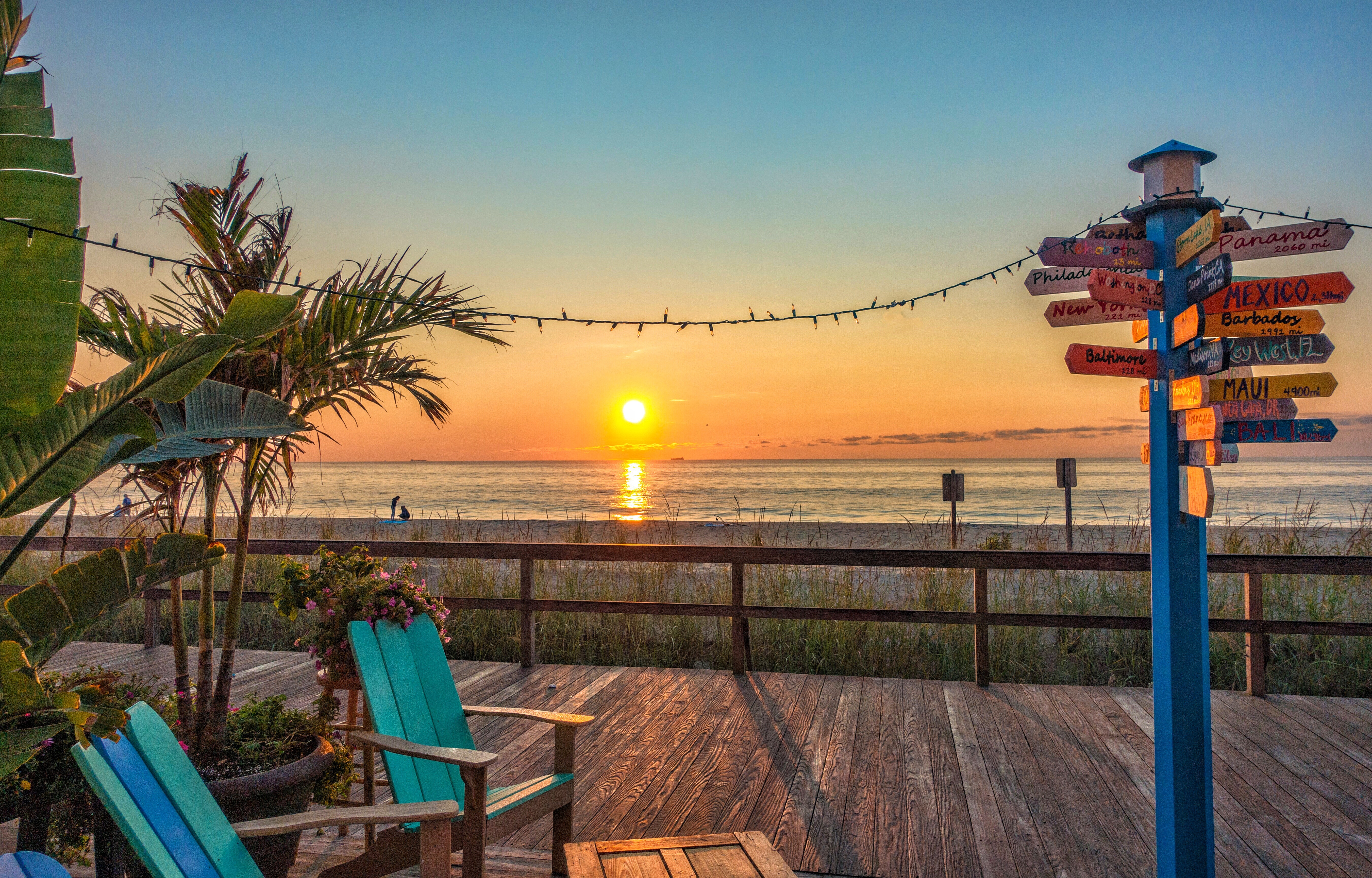 The sunset as enjoyed at Bethany Beach, DE.