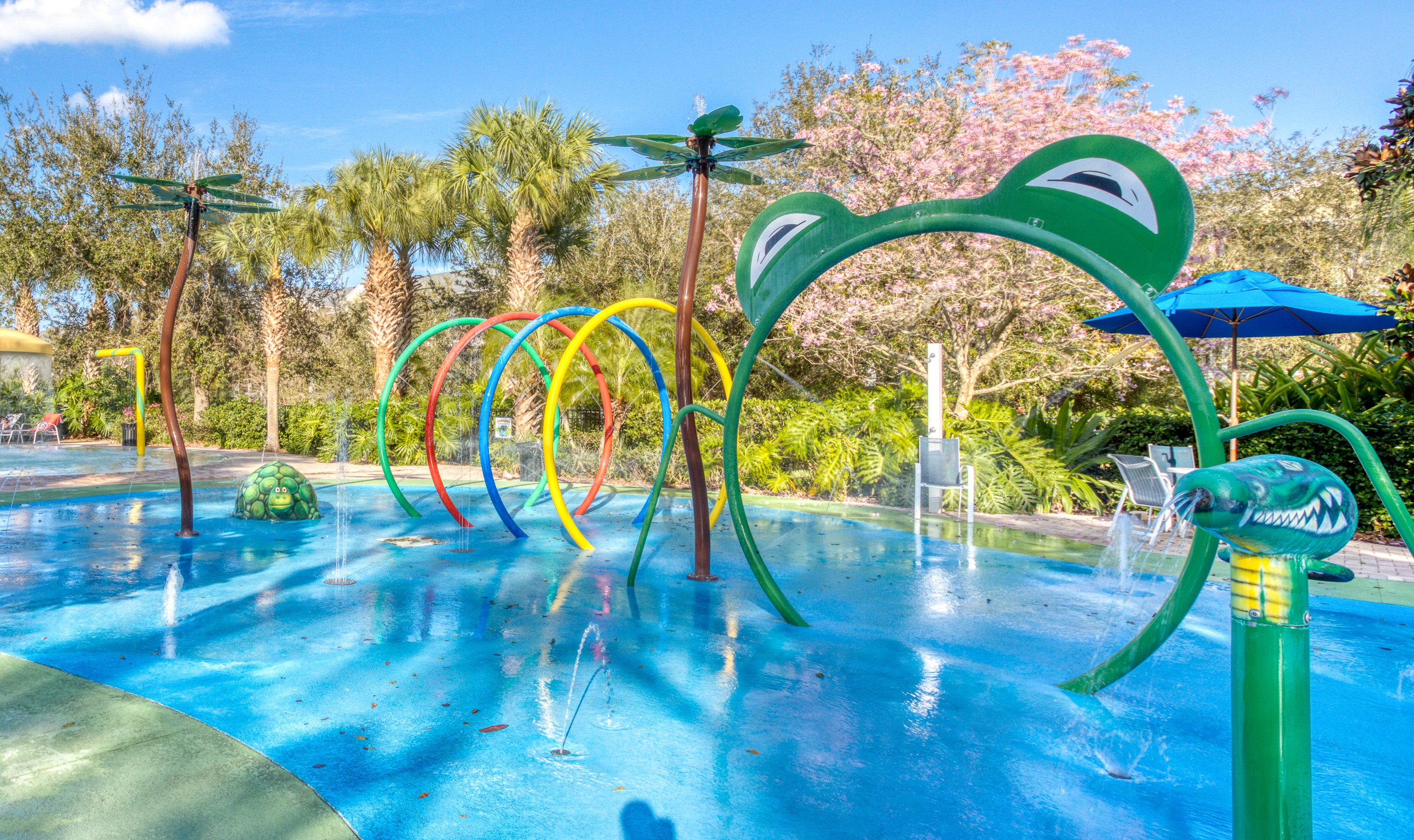 Water park feature at Bahama Bay Resort