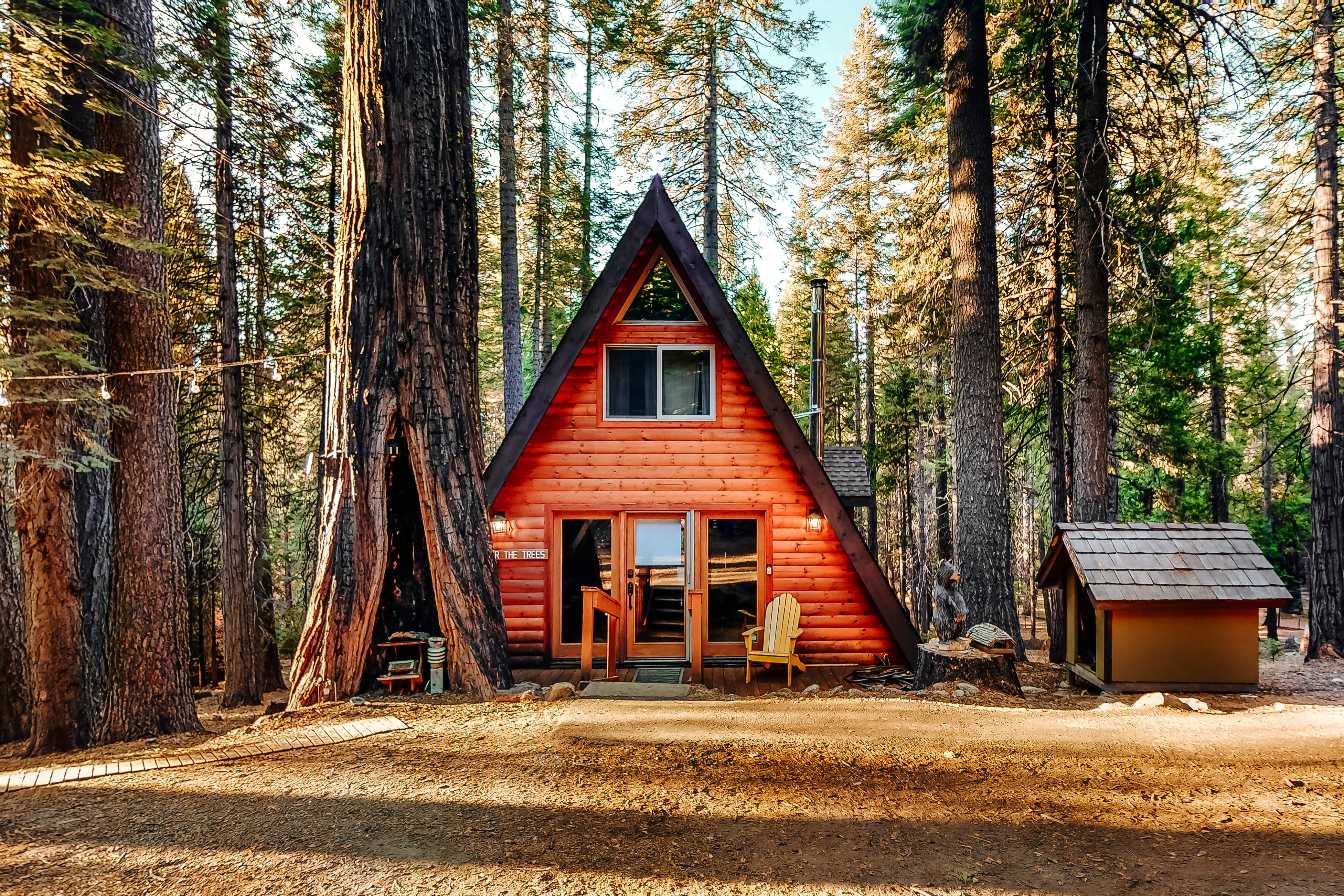 a-frame cabin rental.