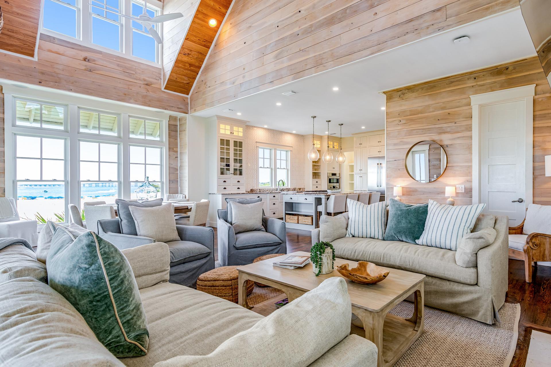 Vacation rental living room with nice interior design.