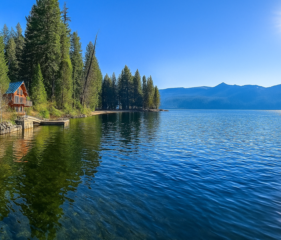 Image of a Lake in Idaho.