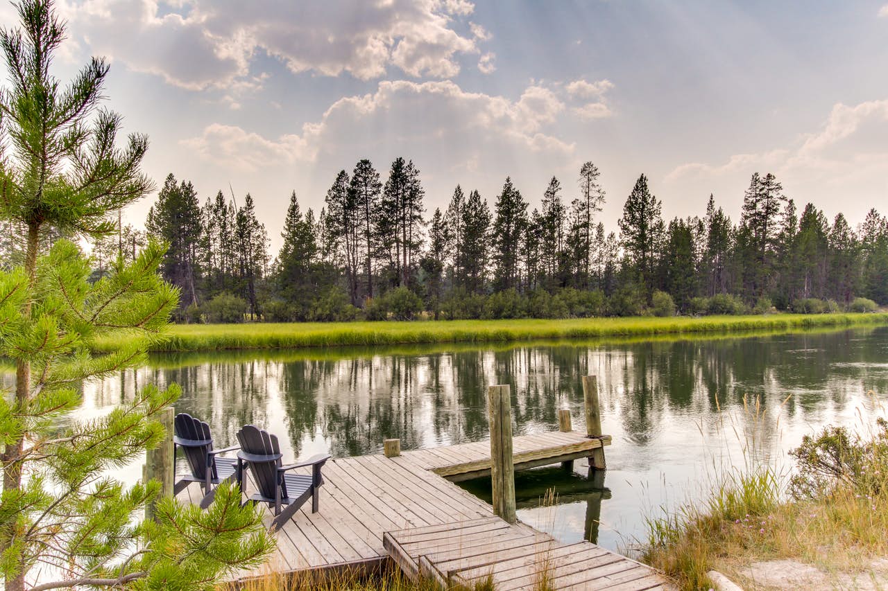dock over river in Oregon