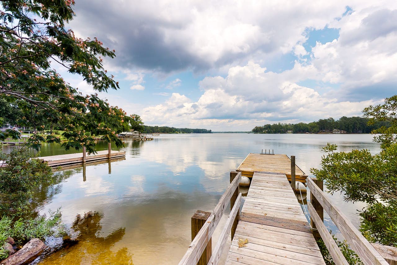 dock over river in South Carolina