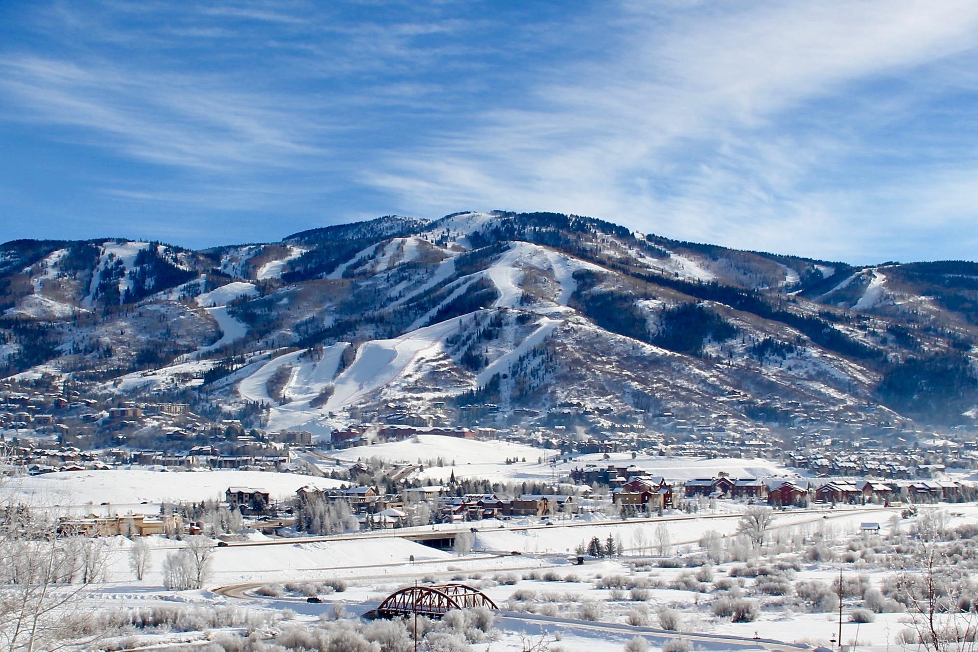 Steamboat Springs in the winter.