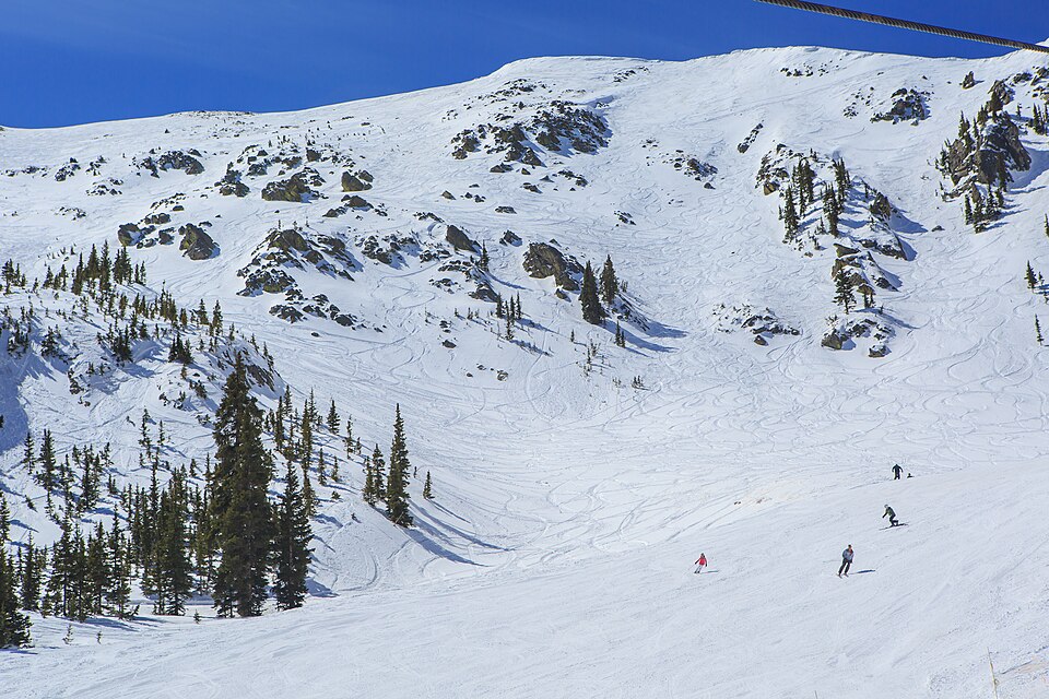 Skiers in Taos.