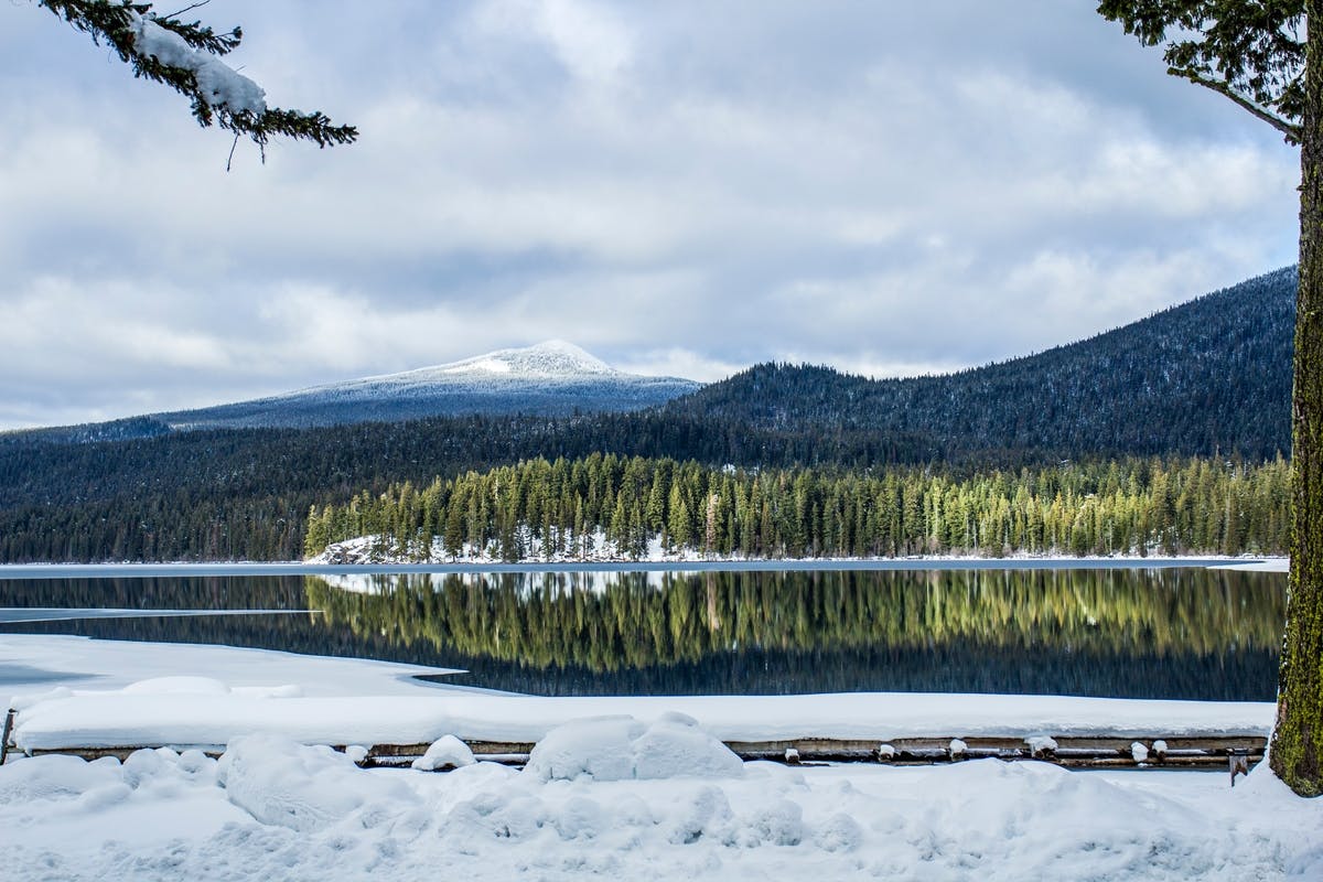 Wallowa Lake in winter