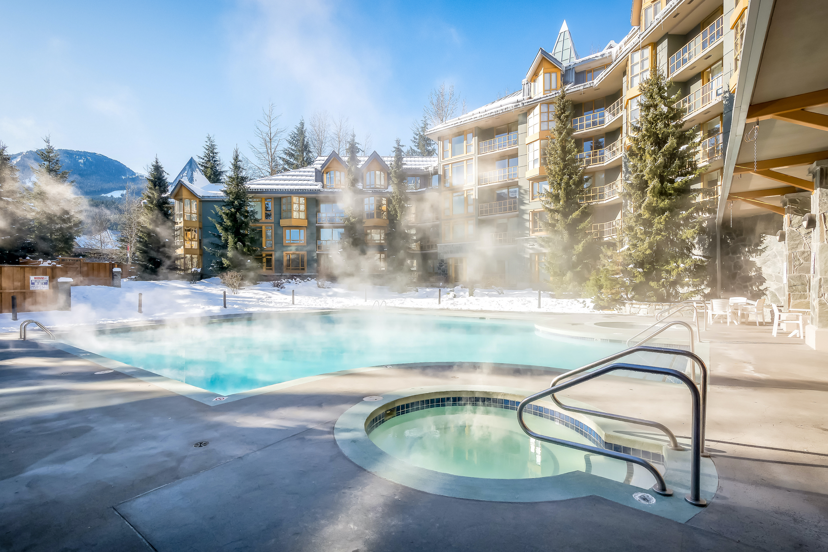 BC resort hot tub.