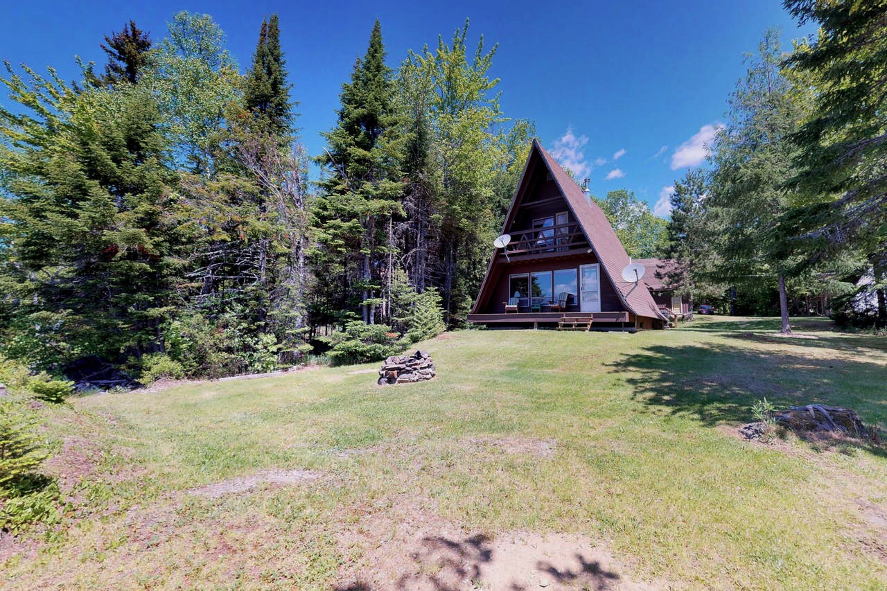 Lakeside a-frame cabin rental located in Lily Bay Township, Maine