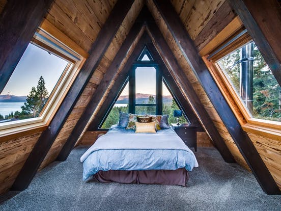 a-frame cabin in tahoe city