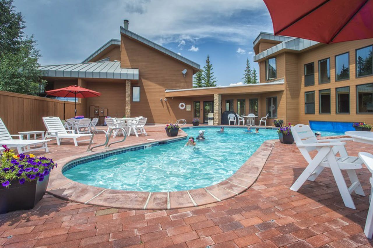 Community pool located in Dillon, CO's Summerwood neighborhood