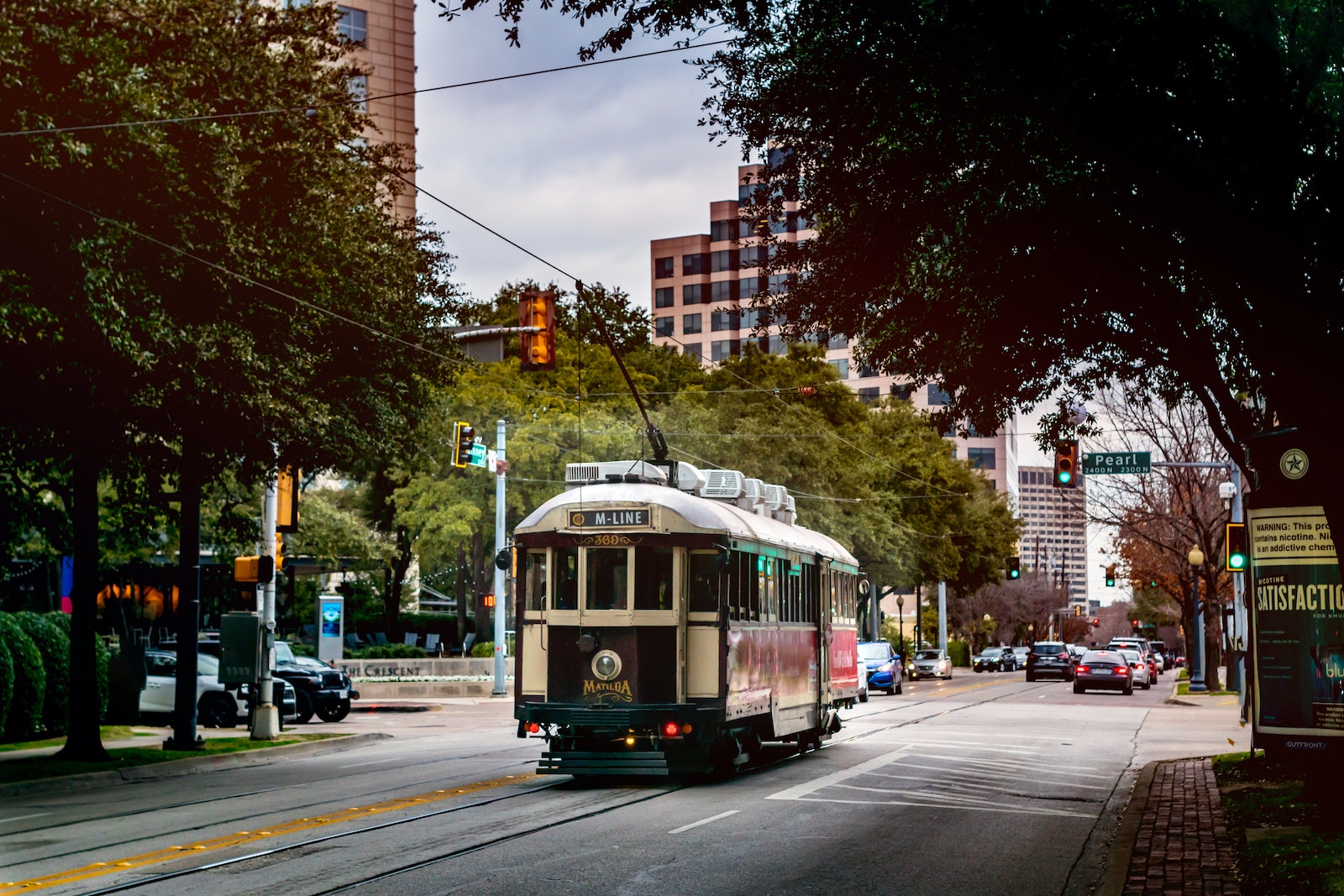 Trolly in Dallas, Texas.