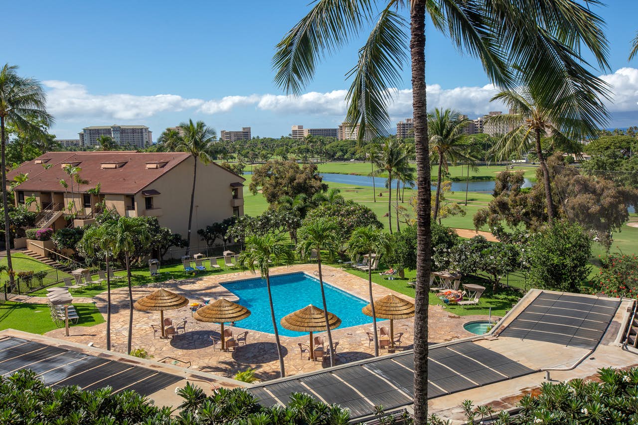 View of Kaanapali Golf Course fairway from Kaanapali Royal Resort