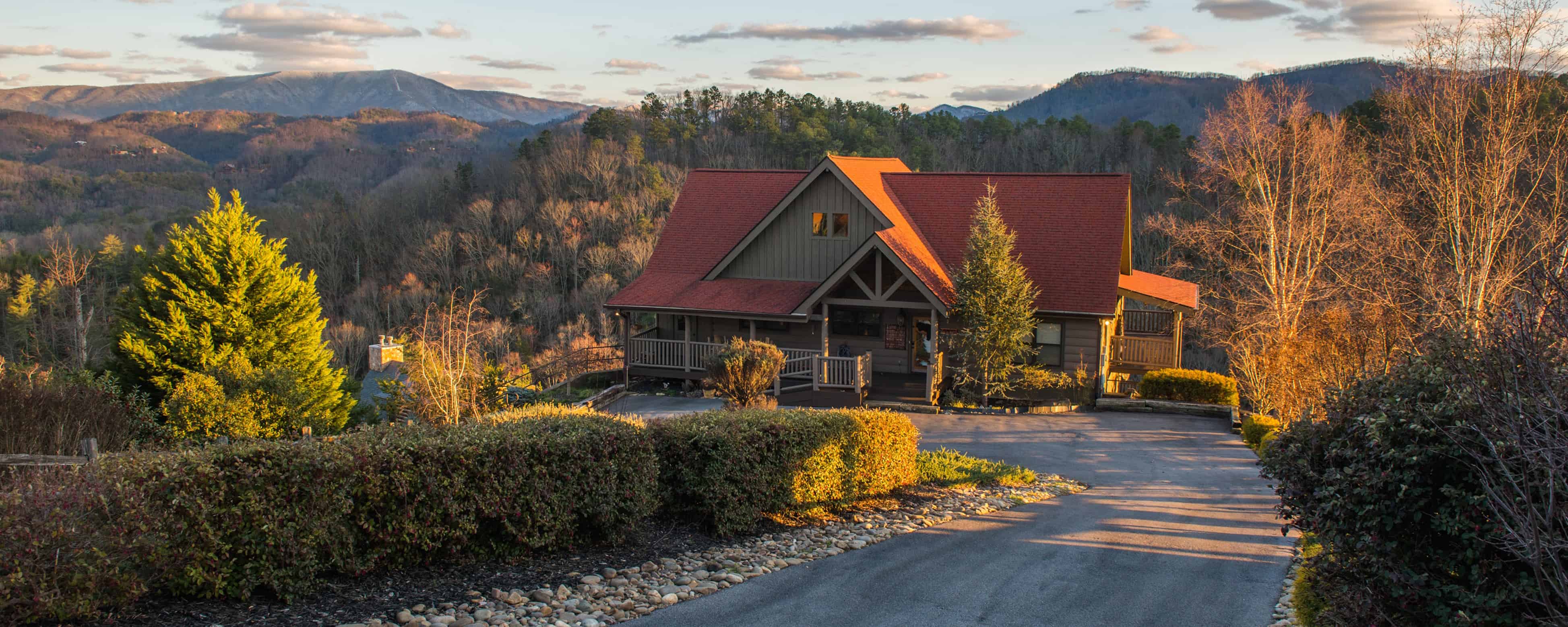 A cabin in the hills of the Smoky Mountains