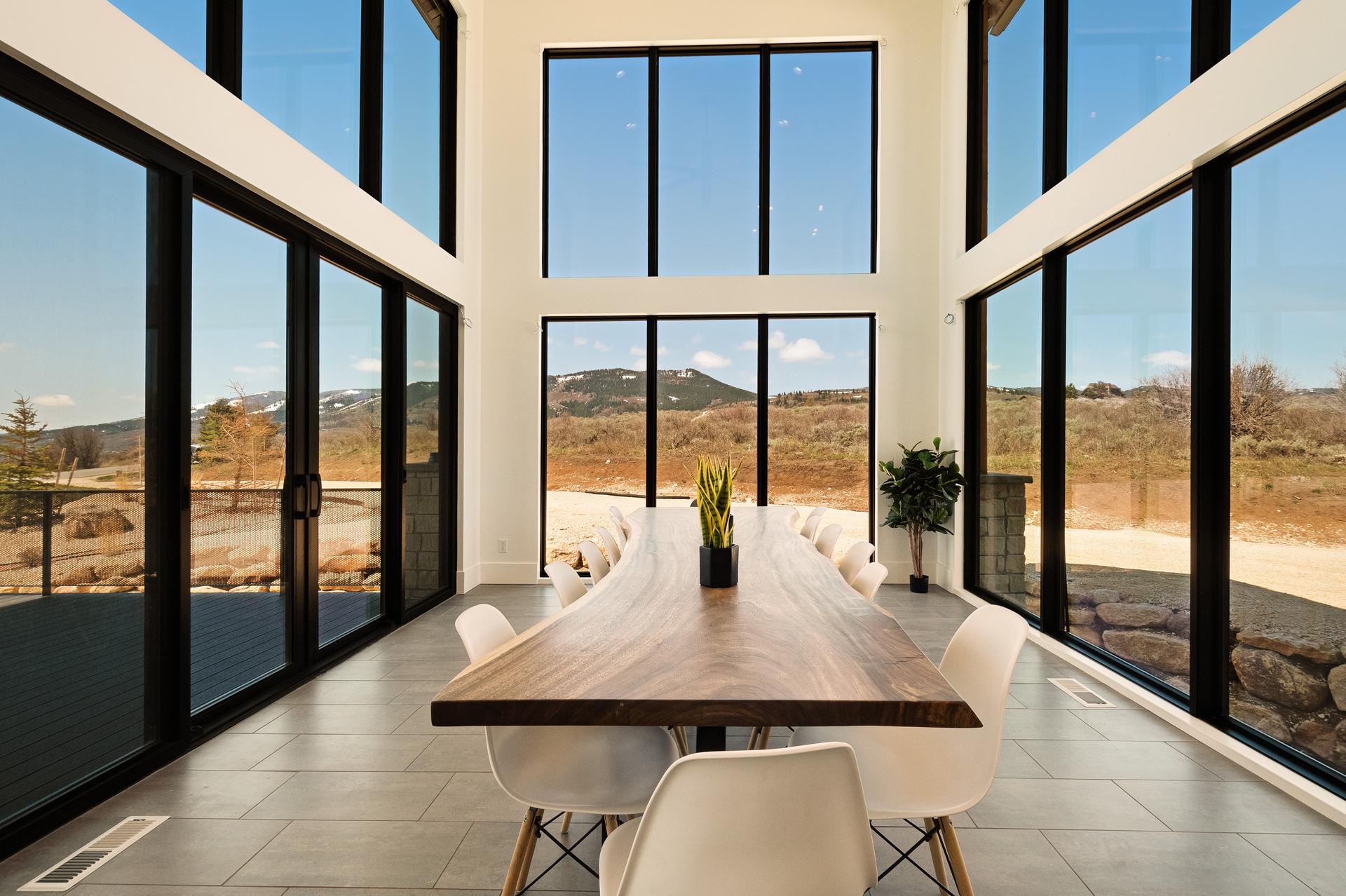 A dining area in Fish Haven, Idaho rental