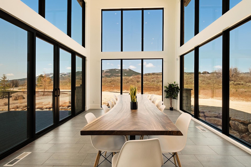 A dining area in Fish Haven, Idaho rental