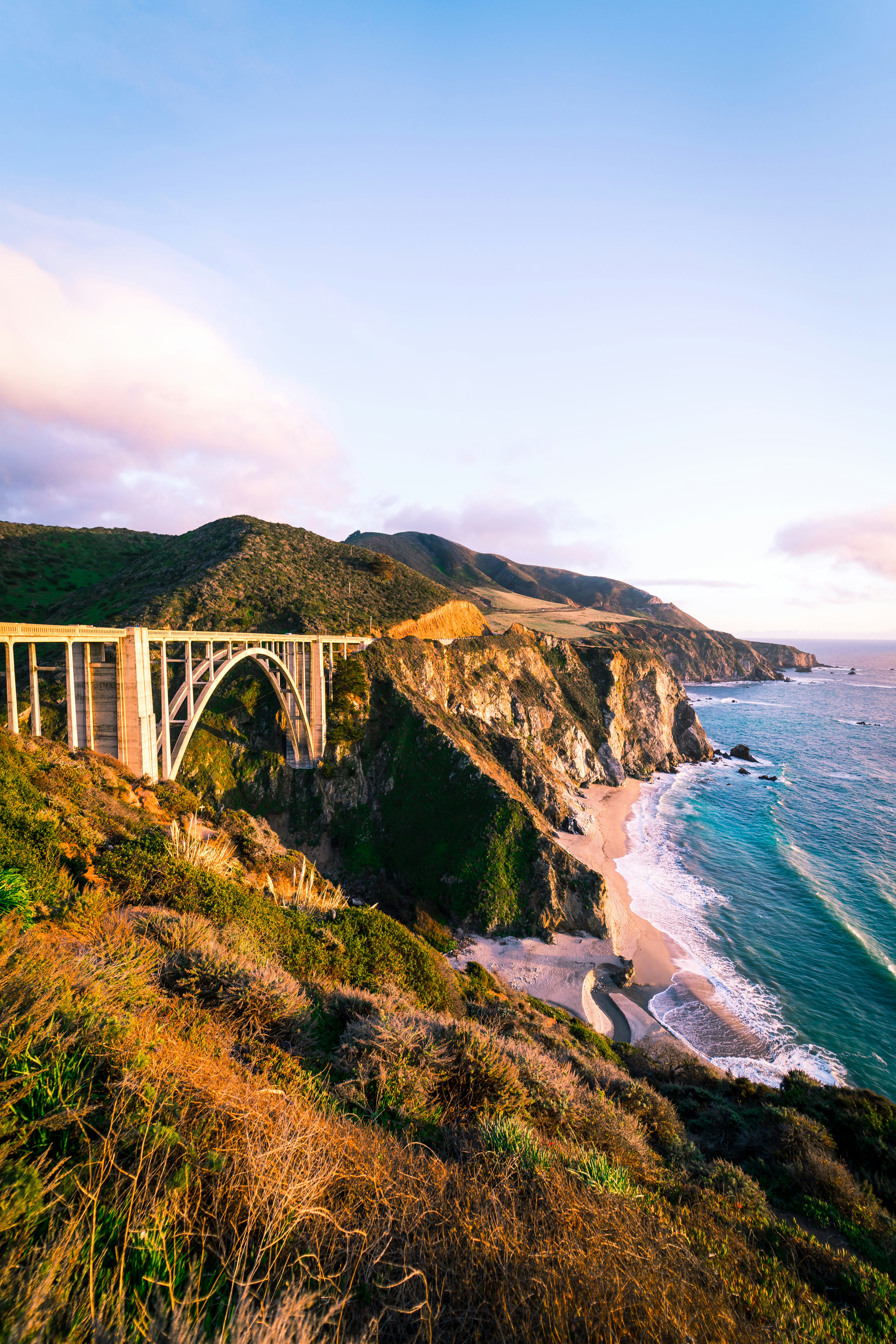 bixby bridge in big sur along california's central coast