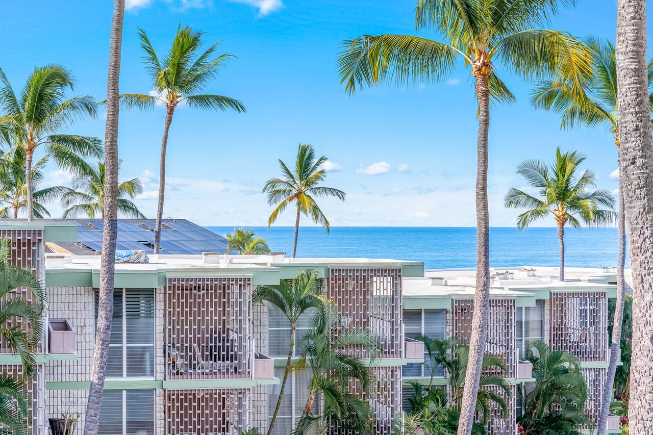 Ocean view from Kailua Kona vacation rental