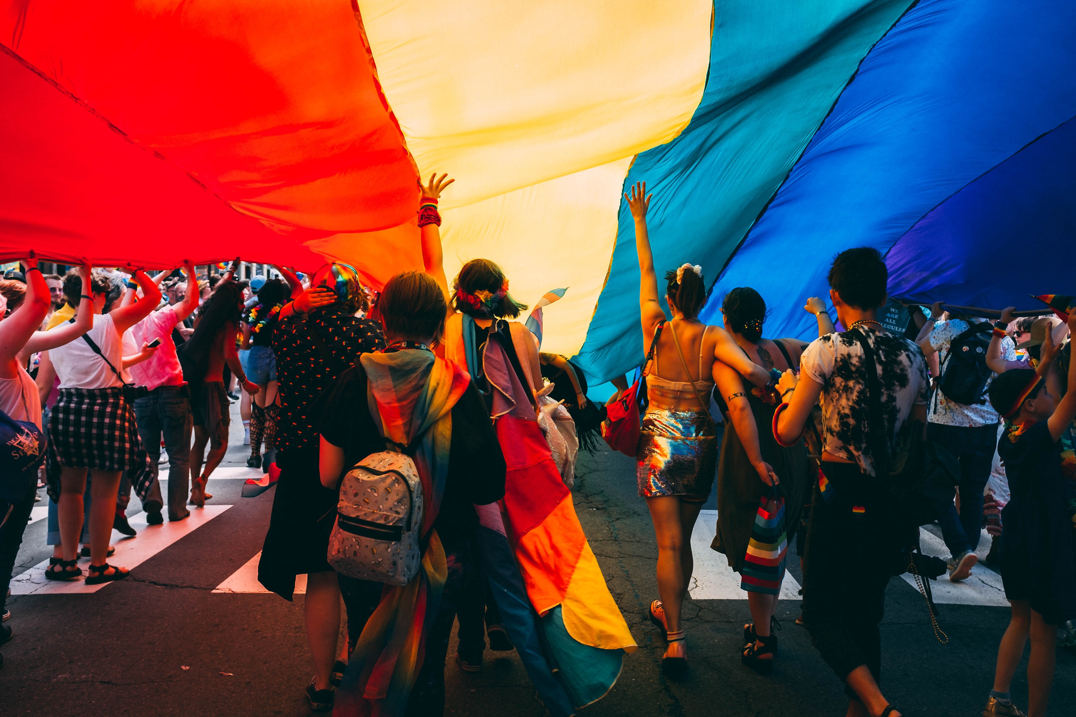 Image of people celebrating Pride