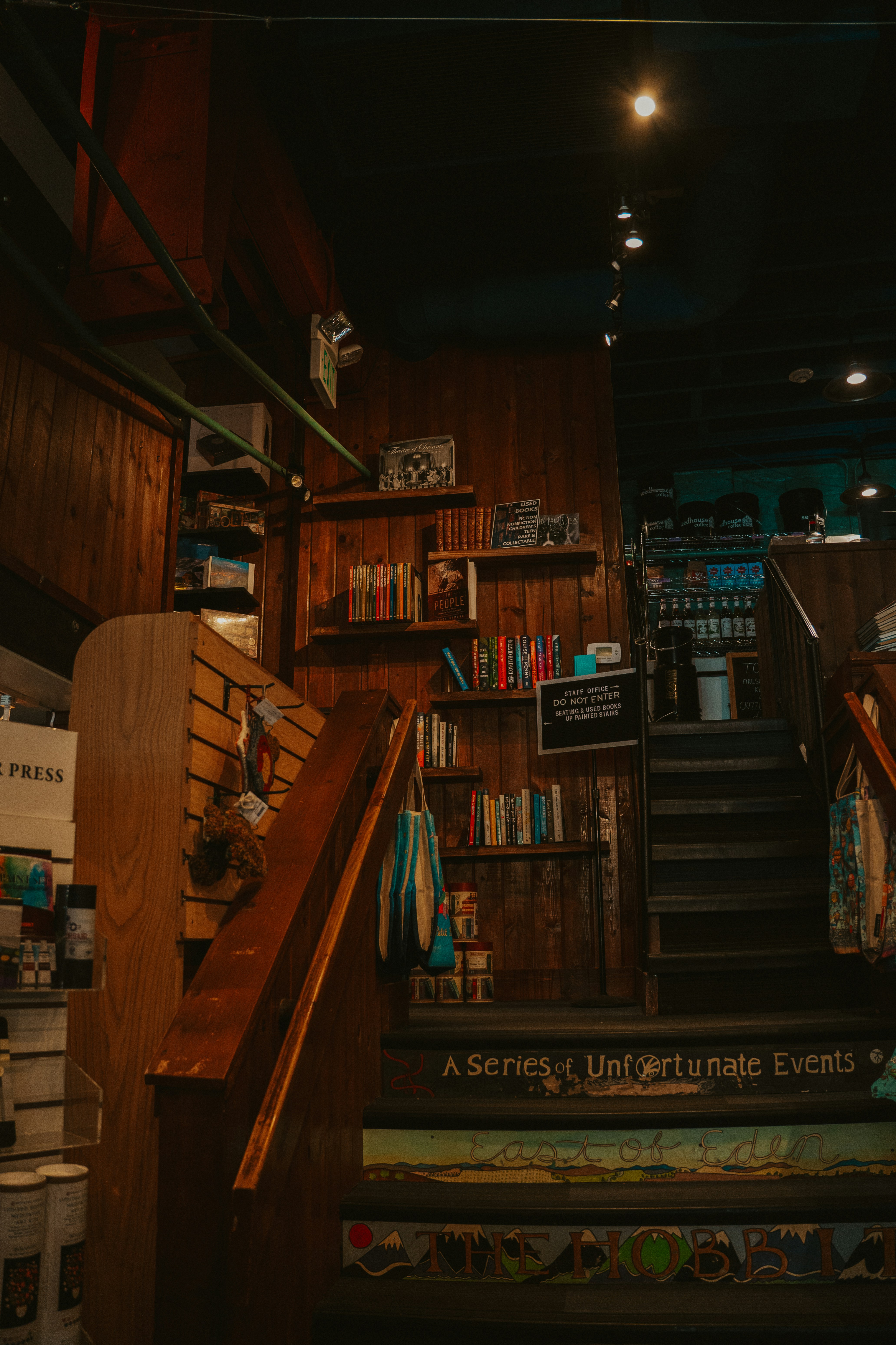 Interior of Off The Beaten Path Bookstore in Steamboat Springs, CO