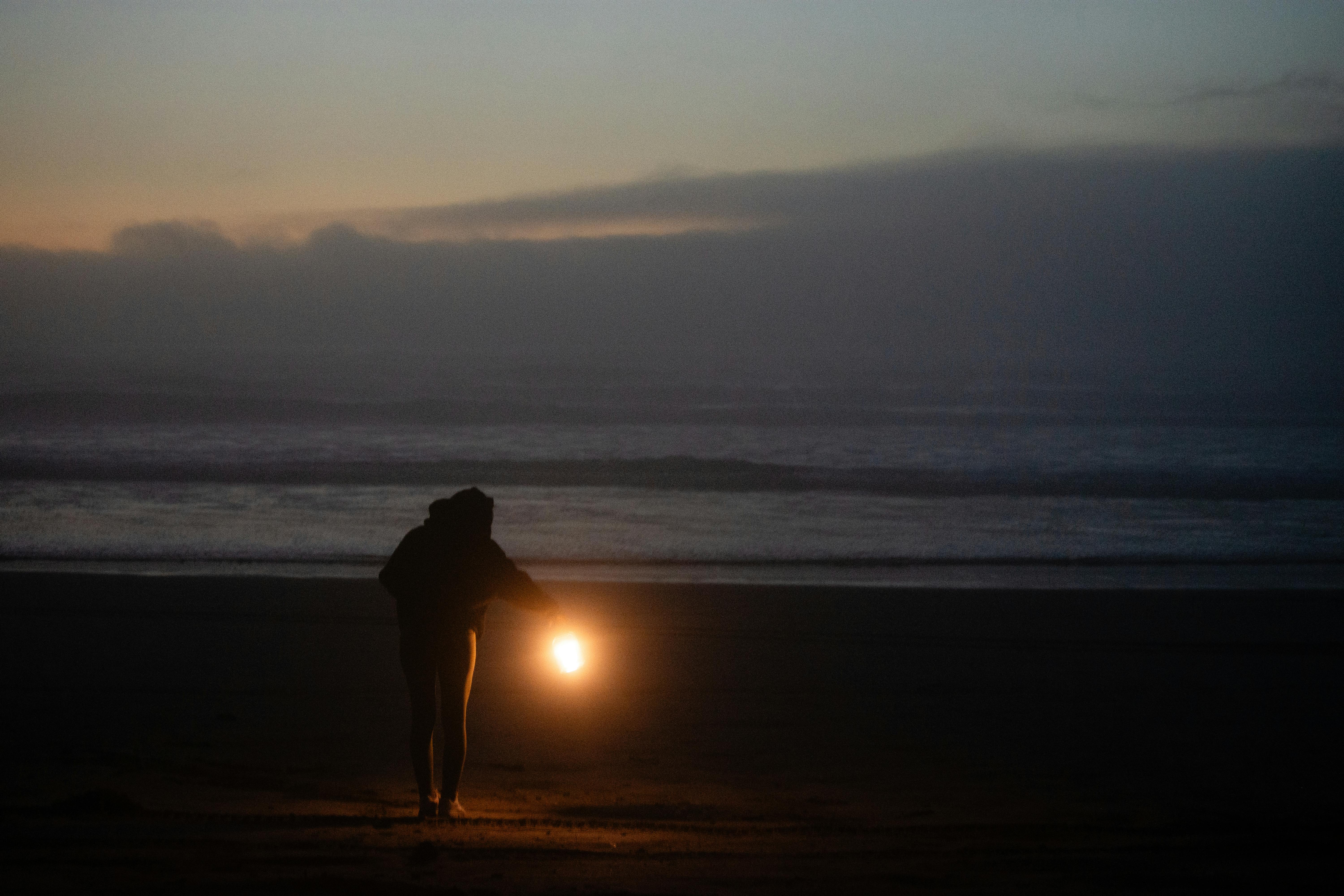 Man on beach