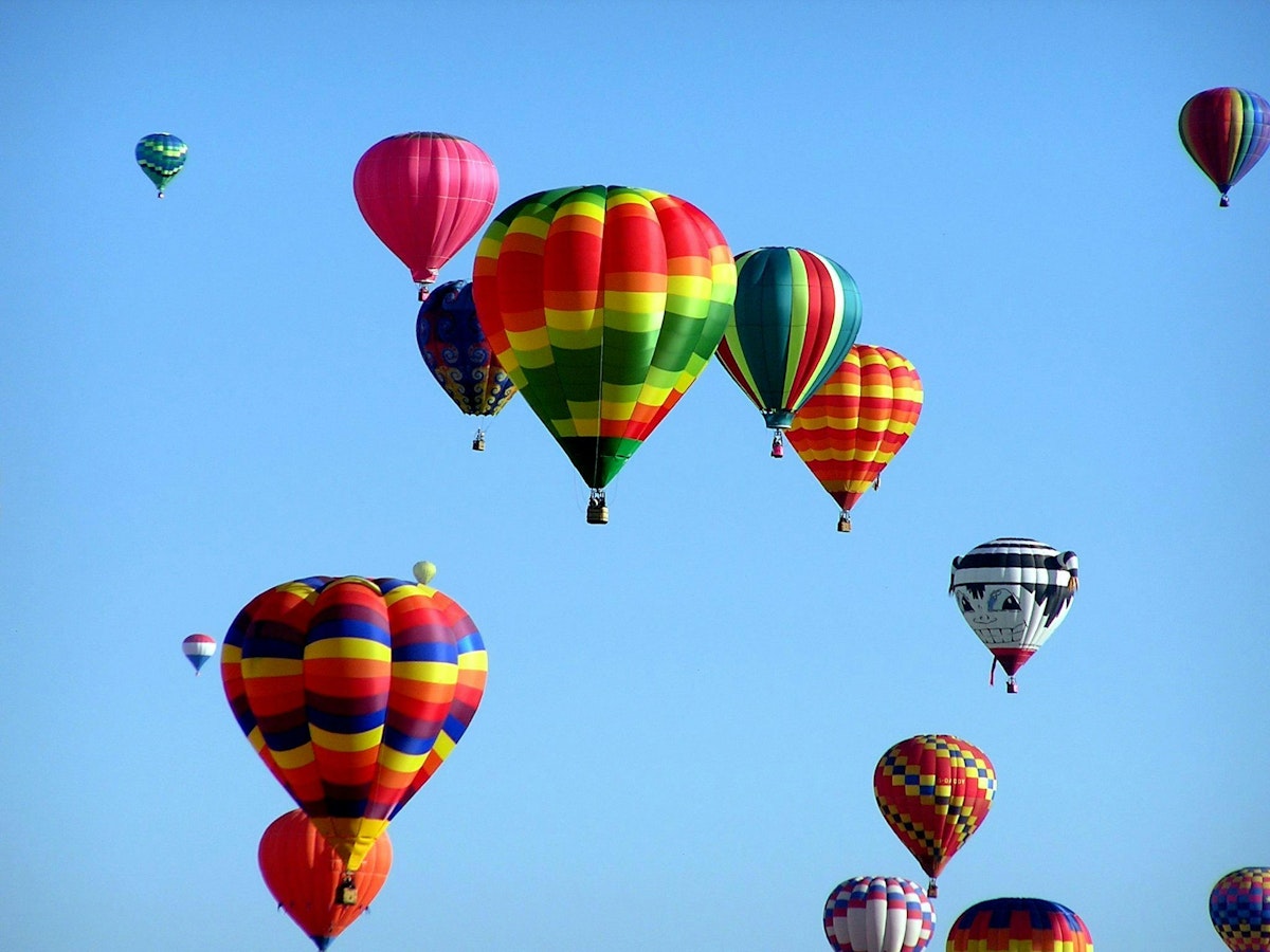 Balloons over the Alabama Coast.