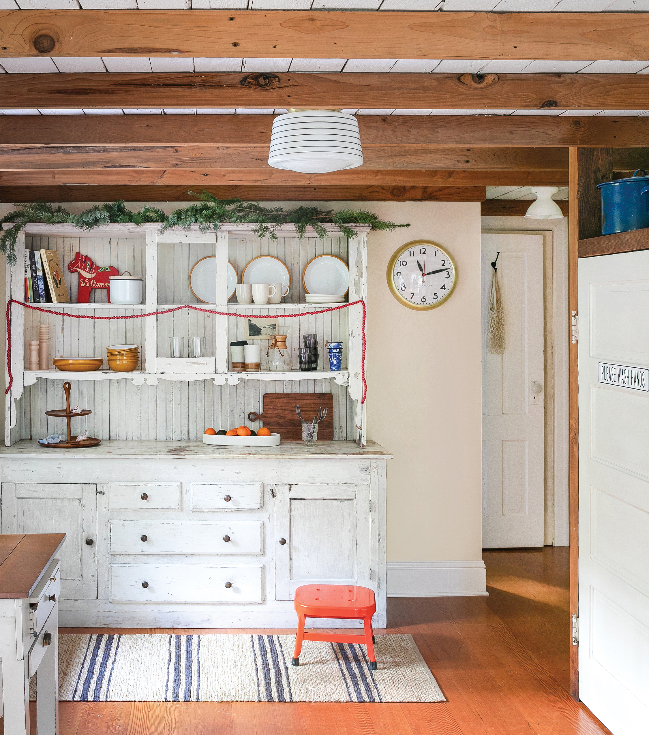 Swedish Stuga vacation rental holiday themed cabinets