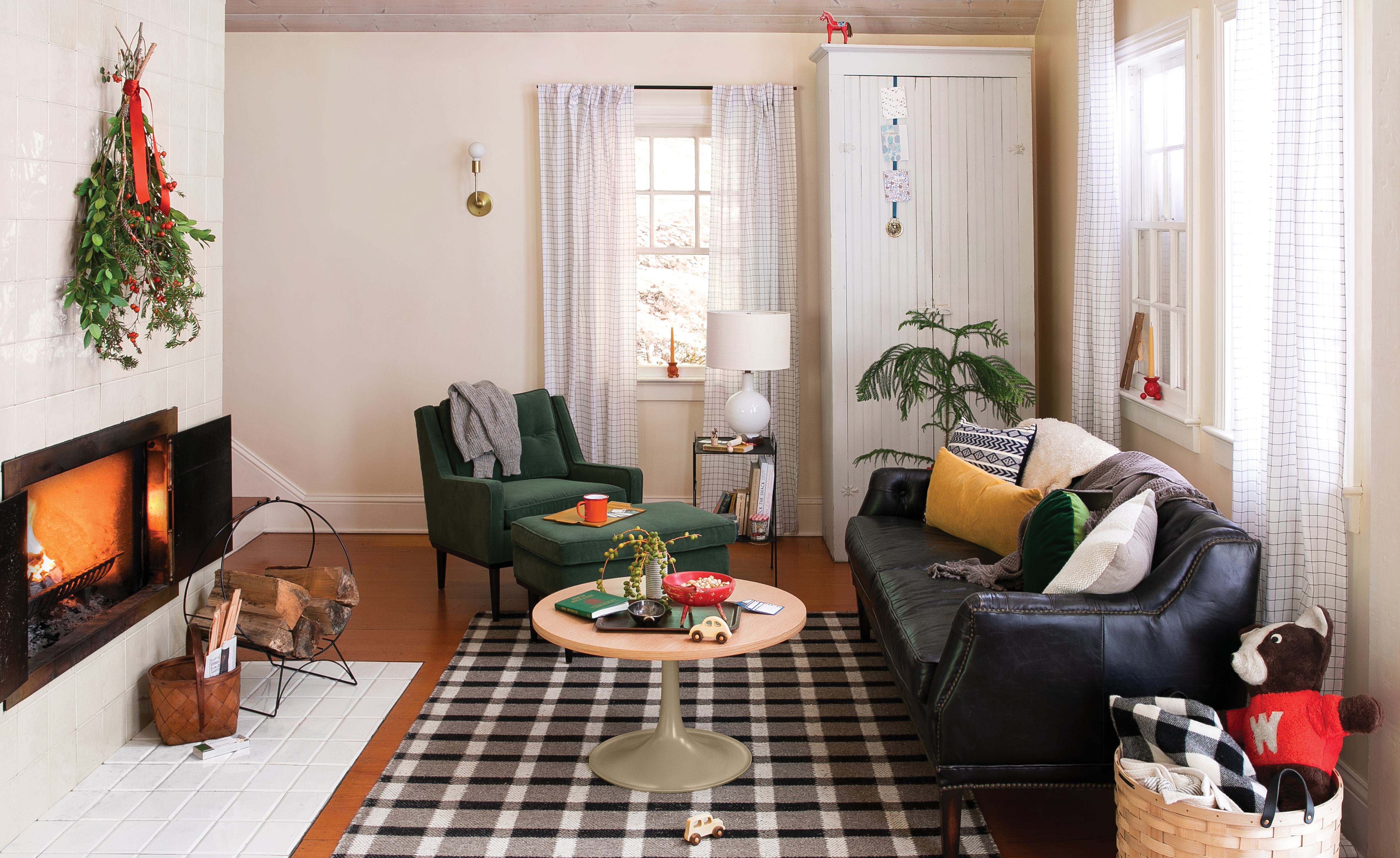 Swedish Stuga vacation rental living area