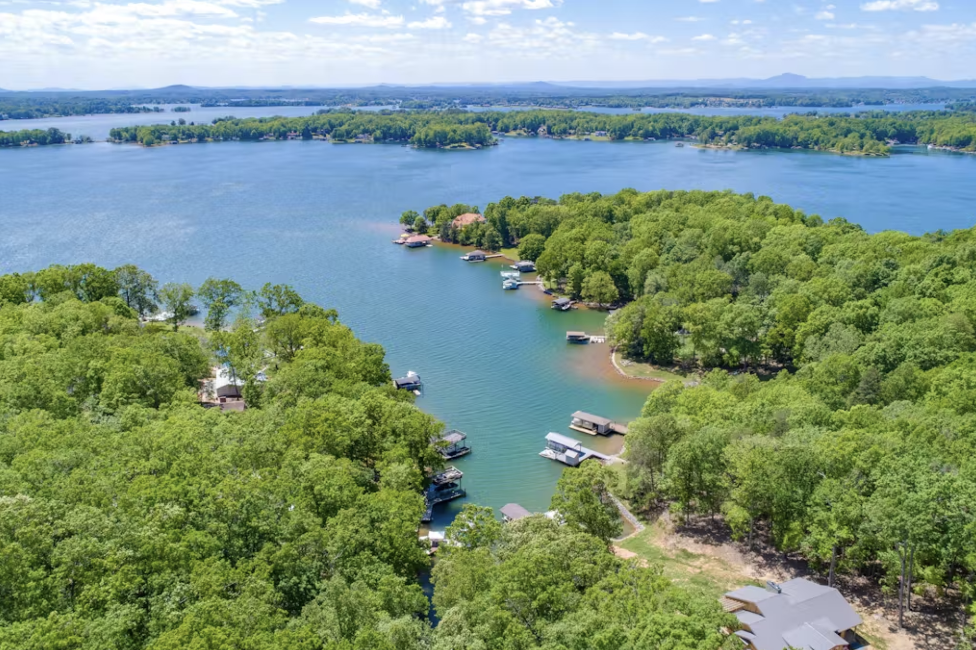 smith mountain lake in summer