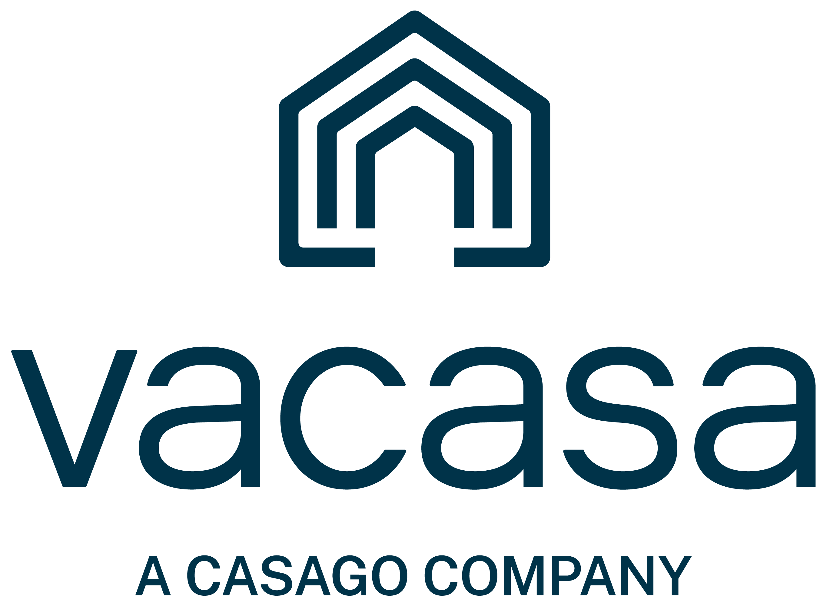 Vacasa and Casago logos